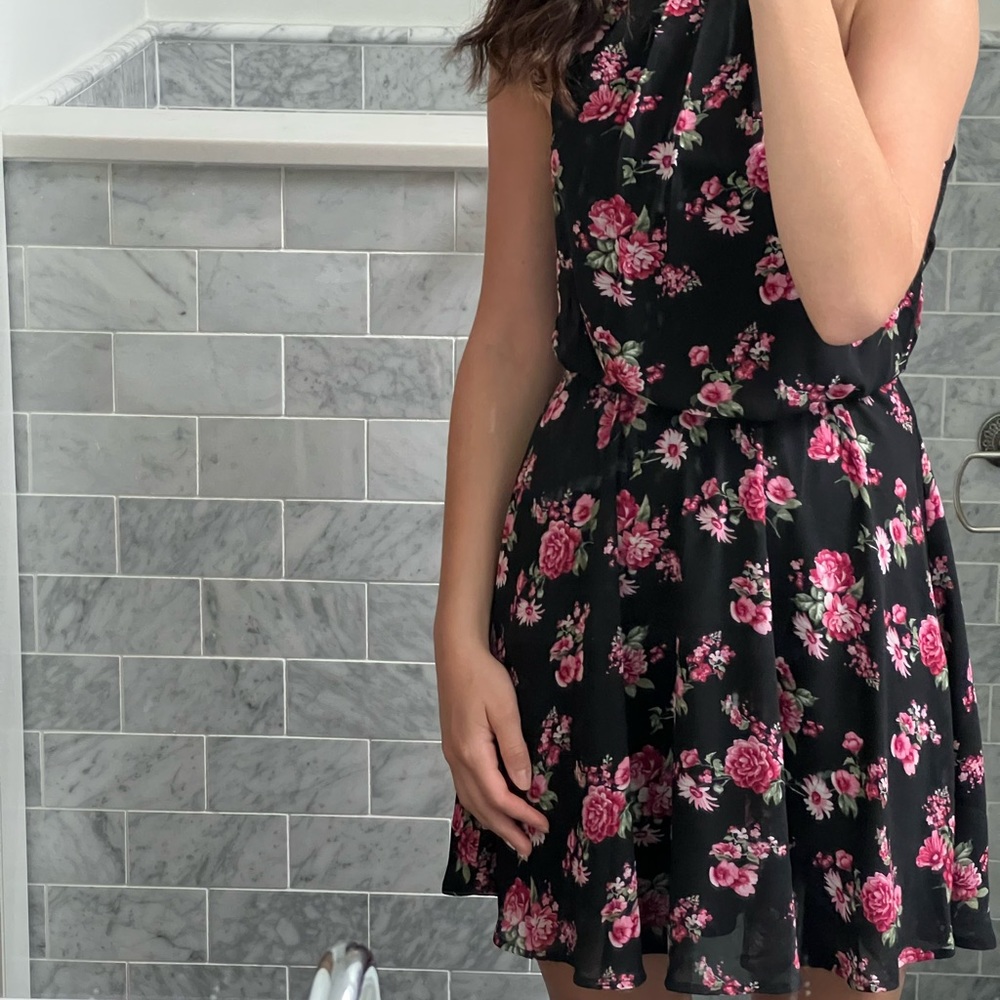 francesca’s mini floral dress